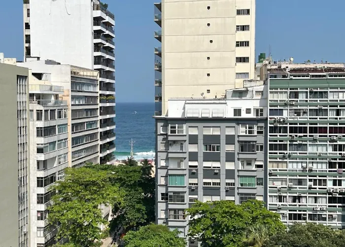 Riosouth - Apto Vista Mar Frontal Charmoso E Privativo A 1 Quadra Da Praia De Copacabana
